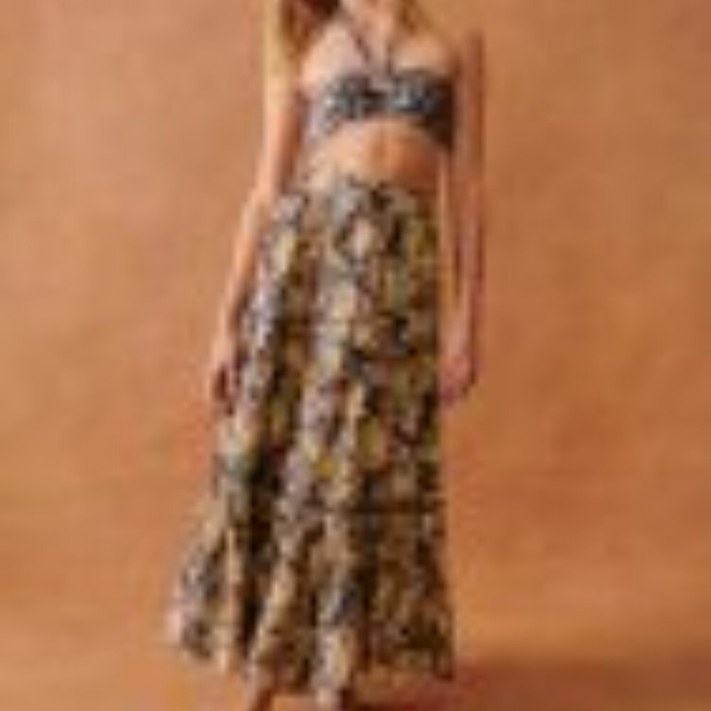 Sezane Sakura Skirt Country Flowers - Size 46 - Picture 2 of 3